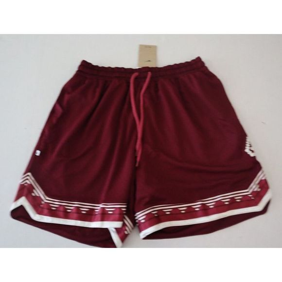 Nike DQ5656 638 Men's Sz Large Burgundy Dri-Fit Mesh 6" Giannis Shorts $55 - Picture 1 of 8